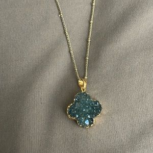 Druzy Clover Pendant